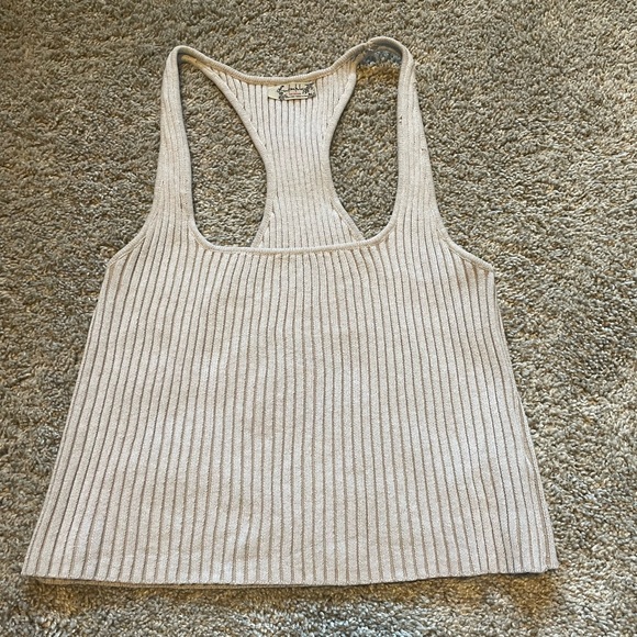Free People Tops - Intimately Free People ribbed crop racerback tank top, size small